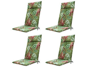 Madison -  Tuinstoelkussen Hoge Rug Cala green - Ca. 120x50 cm - Set van 4