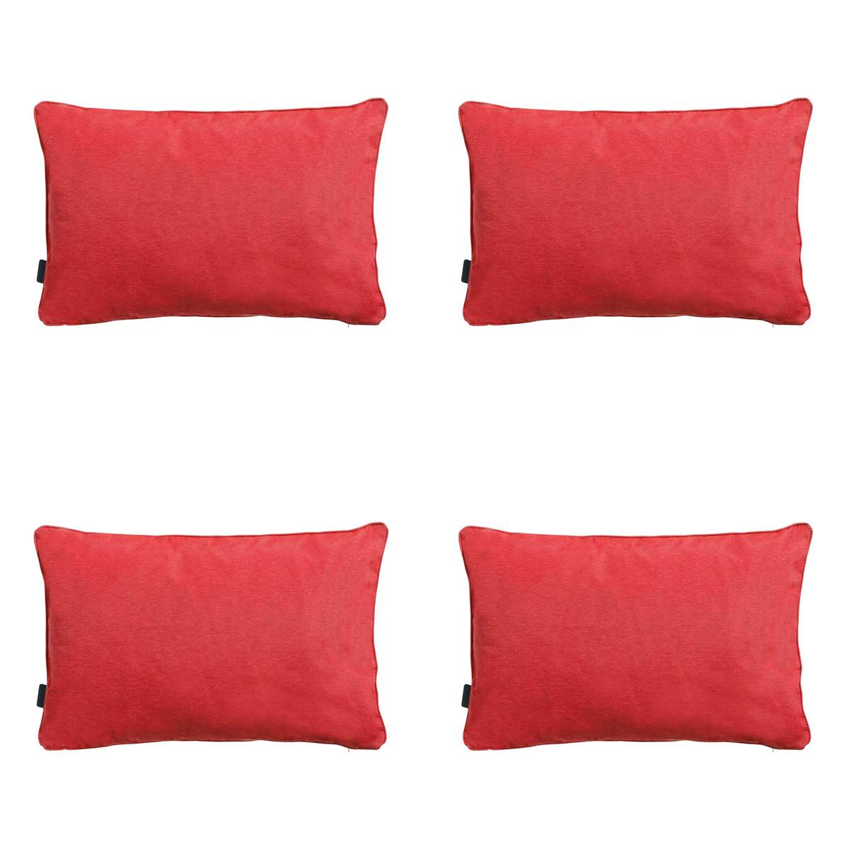 Madison -  Sierkussen Panama brick red - Ca. 40x60 cm - Set van 4