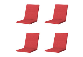 Madison -  Stapelstoelkussen Panama brick red - Ca. 97x49 cm - Set van 4