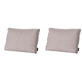 Madison -  Lounge Rugkussen Basic taupe - Ca. 40x60 cm - Set van 2