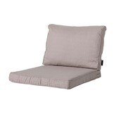 Madison -  Lounge Rugkussen Basic taupe - Ca. 40x60 cm - Set van 2