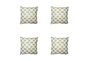 Madison -  Sierkussen Trivia green - Ca. 50x50 cm - Set van 4