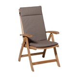 Madison -  Tuinstoelkussen Hoge Rug Manchester taupe - Ca. 120x50 cm - Set van 4