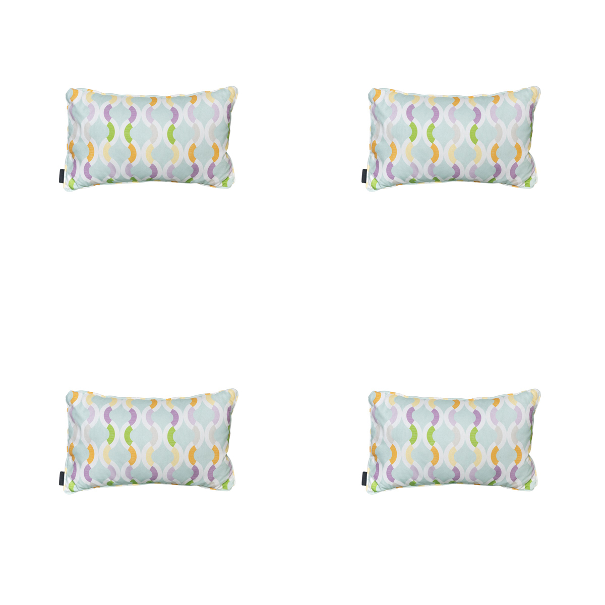 Madison -  Sierkussen Trivia mint - Ca. 30x50 cm - Set van 4