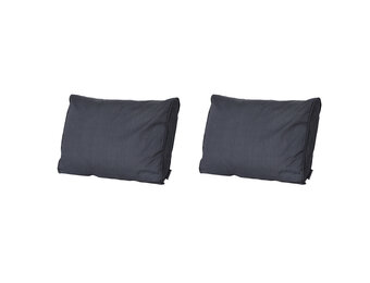 Madison -  Lounge Rugkussen Basic black - Ca. 40x60 cm - Set van 2