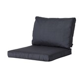 Madison -  Lounge Rugkussen Basic black - Ca. 40x60 cm - Set van 2