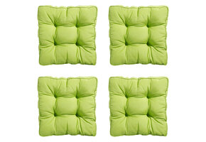 Madison -  Zitkussen Florance Panama lime - Ca. 47x47 cm - Set van 4