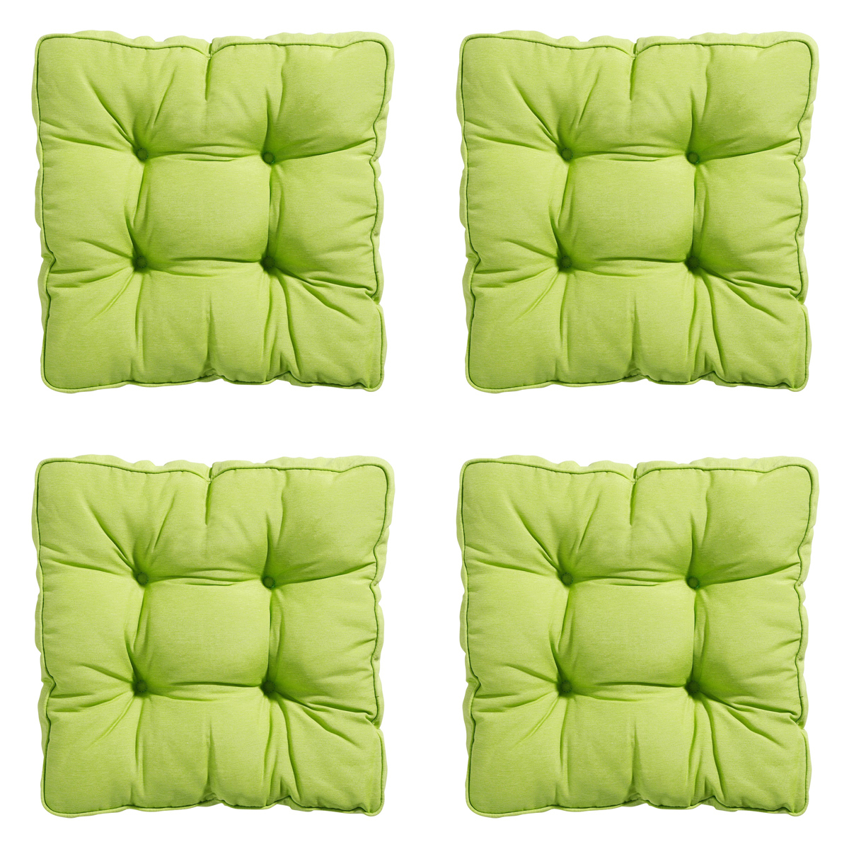 Madison -  Zitkussen Florance Panama lime - Ca. 47x47 cm - Set van 4