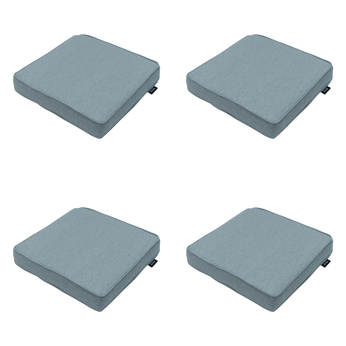 Madison -  Zitkussen Silver canvas eco+ - Ca. 40x40 cm - Set van 4