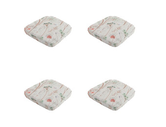 Madison -  Zitkussen Wicker Donna natural canvas eco+ - Ca. 48x48 cm - Set van 4