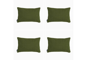 Madison -  Sierkussen Moss green canvas eco+ - Ca. 30x50 cm - Set van 4