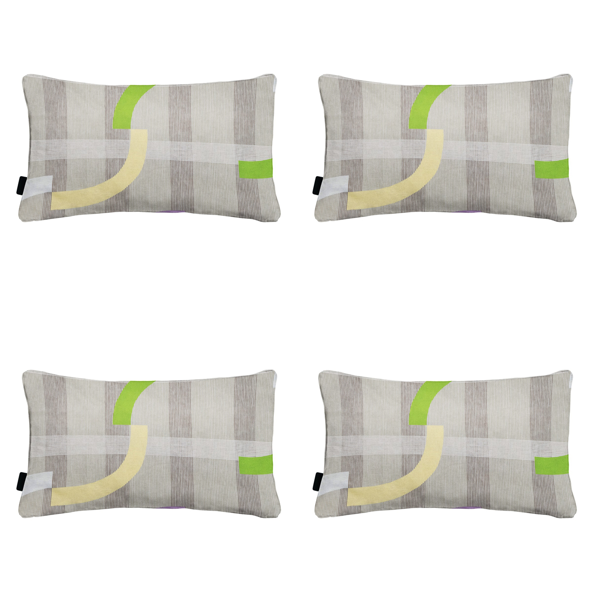 Madison -  Sierkussen Tess purple - Ca. 30x50 cm - Set van 4