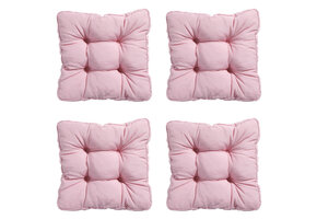 Madison -  Zitkussen Florance Panama soft pink - Ca. 47x47 cm - Set van 4