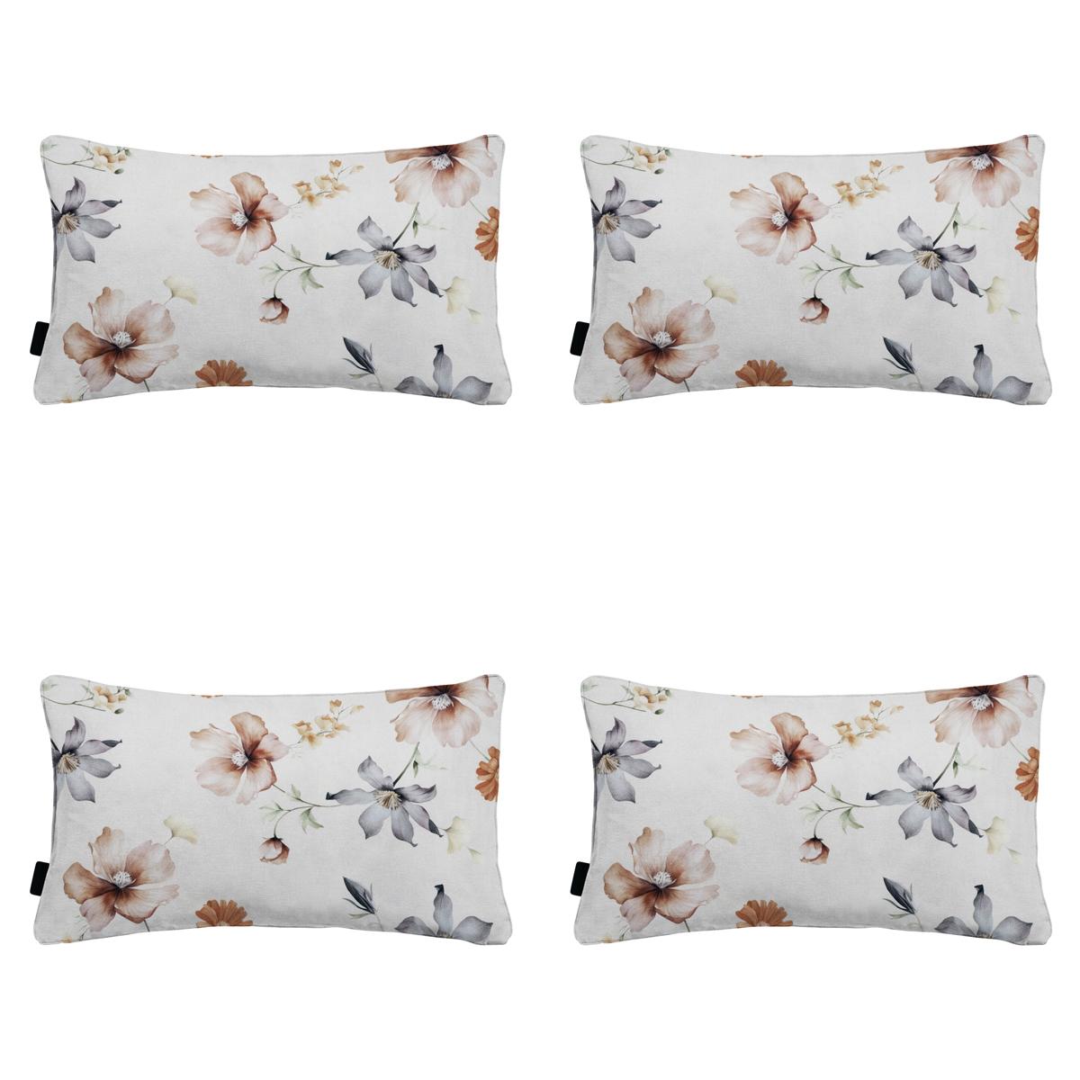 Madison -  Sierkussen Florina natural - Ca. 30x50 cm - Set van 4