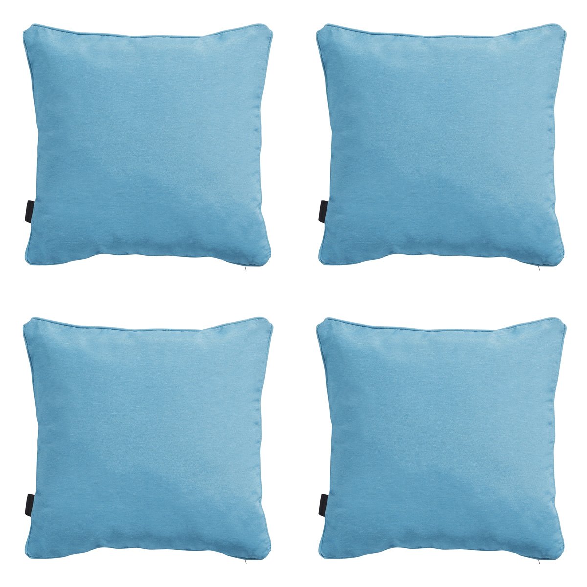 Madison -  Sierkussen Panama aqua - Ca. 45x45 cm - Set van 4