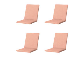 Madison -  Stapelstoelkussen Napels salmone - Ca. 97x49 cm - Set van 4