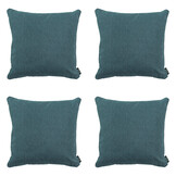 Madison -  Sierkussen Sea blue canvas eco+ - Ca. 50x50 cm - Set van 4