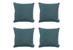 Madison -  Sierkussen Sea blue canvas eco+ - Ca. 50x50 cm - Set van 4