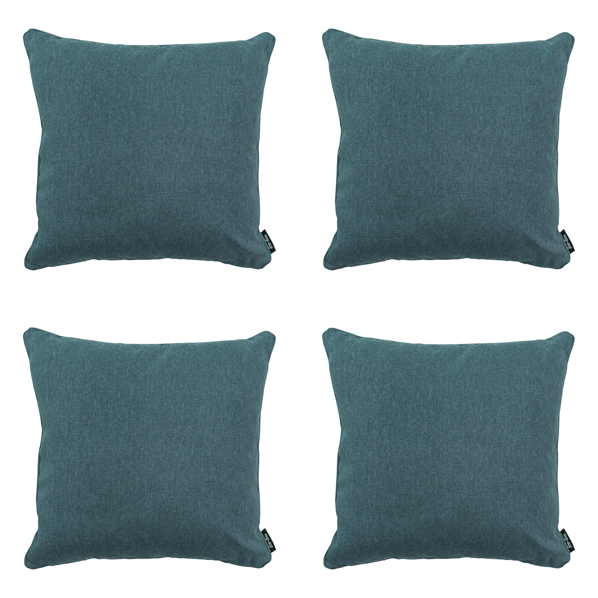 Madison -  Sierkussen Sea blue canvas eco+ - Ca. 50x50 cm - Set van 4
