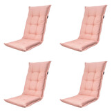Madison -  Tuinstoelkussen Hoge Rug Napels salmone - Ca. 123x50 cm - Set van 4