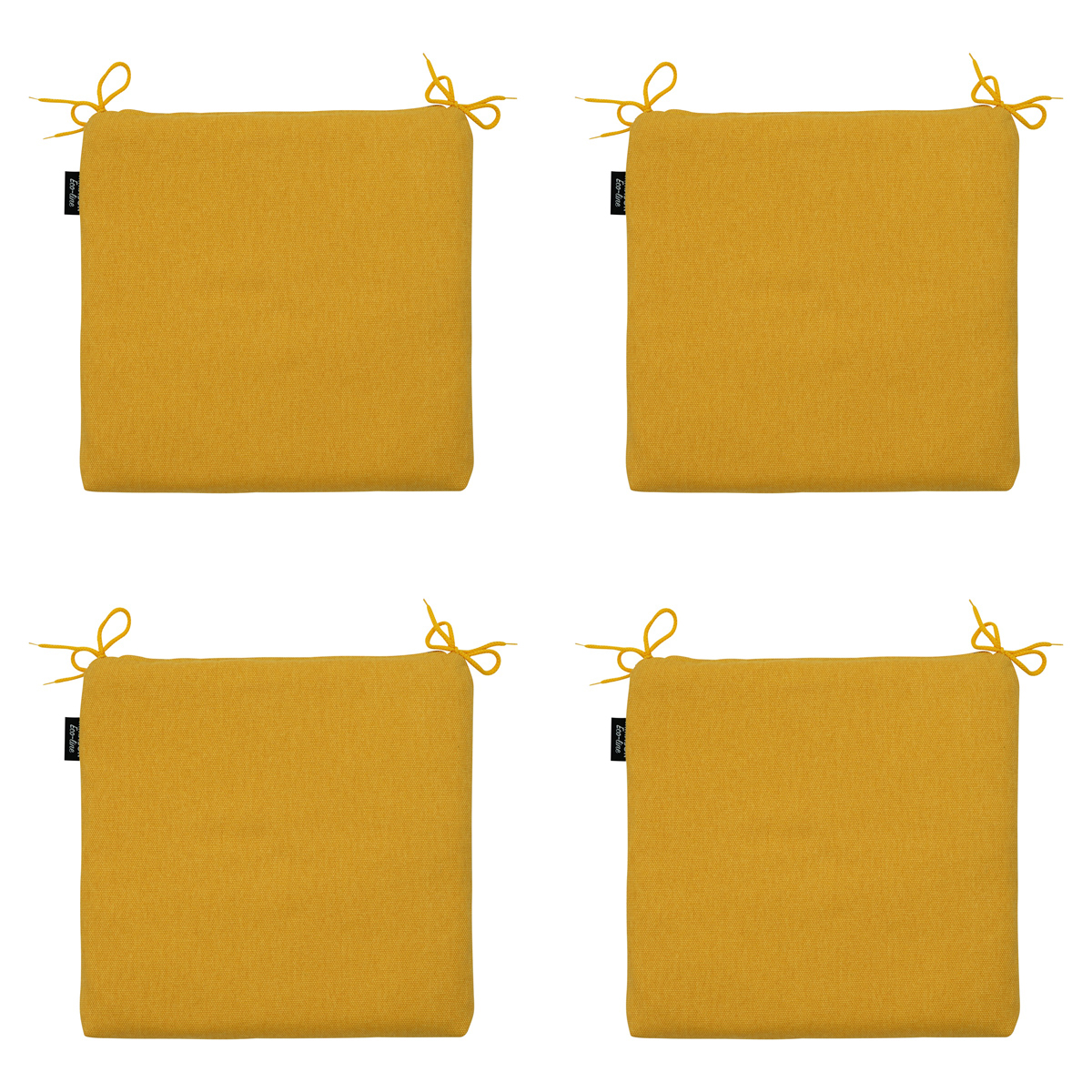 Madison -  Zitkussen Gold canvas eco+ - Ca. 40x40 cm - Set van 4