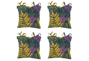 Madison -  Zitkussen Toscane Iven green - Ca. 46x46 cm - Set van 4