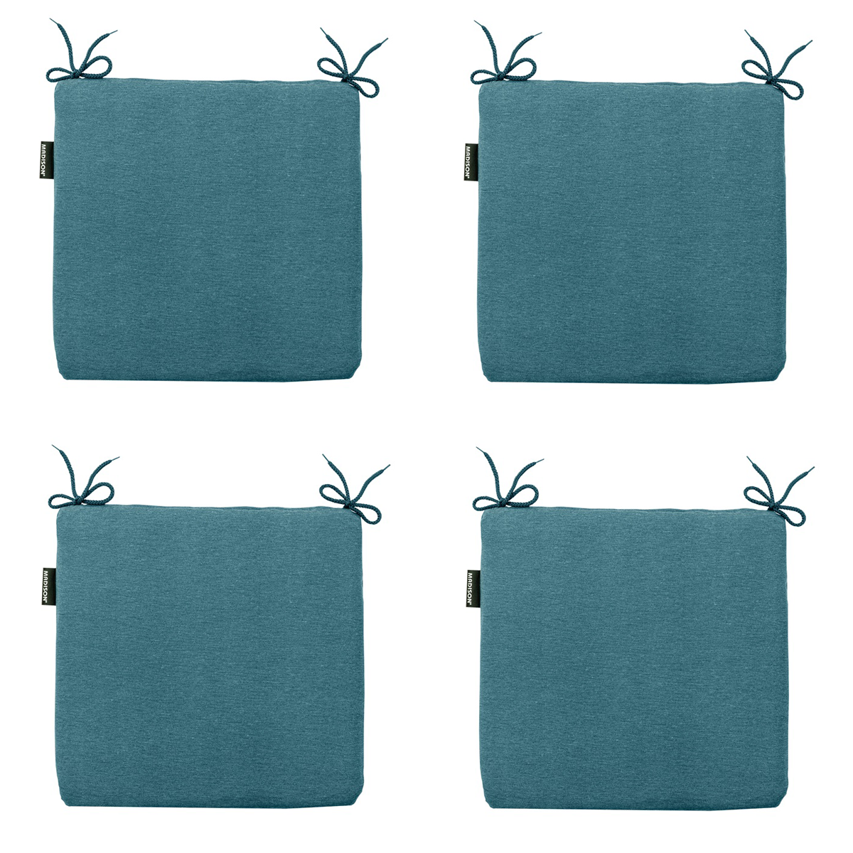 Madison -  Zitkussen Panama sea blue - Ca. 40x40 cm - Set van 4