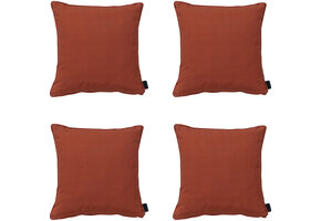 Madison -  Sierkussen Panama terra - Ca. 60x60 cm - Set van 4