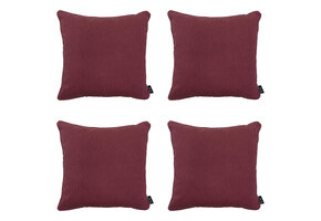 Madison -  Sierkussen Bordeaux canvas eco+ - Ca. 50x50 cm - Set van 4