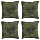Madison -  Zitkussen Circle green - Ca. 50x50 cm - Set van 4
