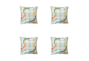 Madison -  Sierkussen Tess orange - Ca. 50x50 cm - Set van 4