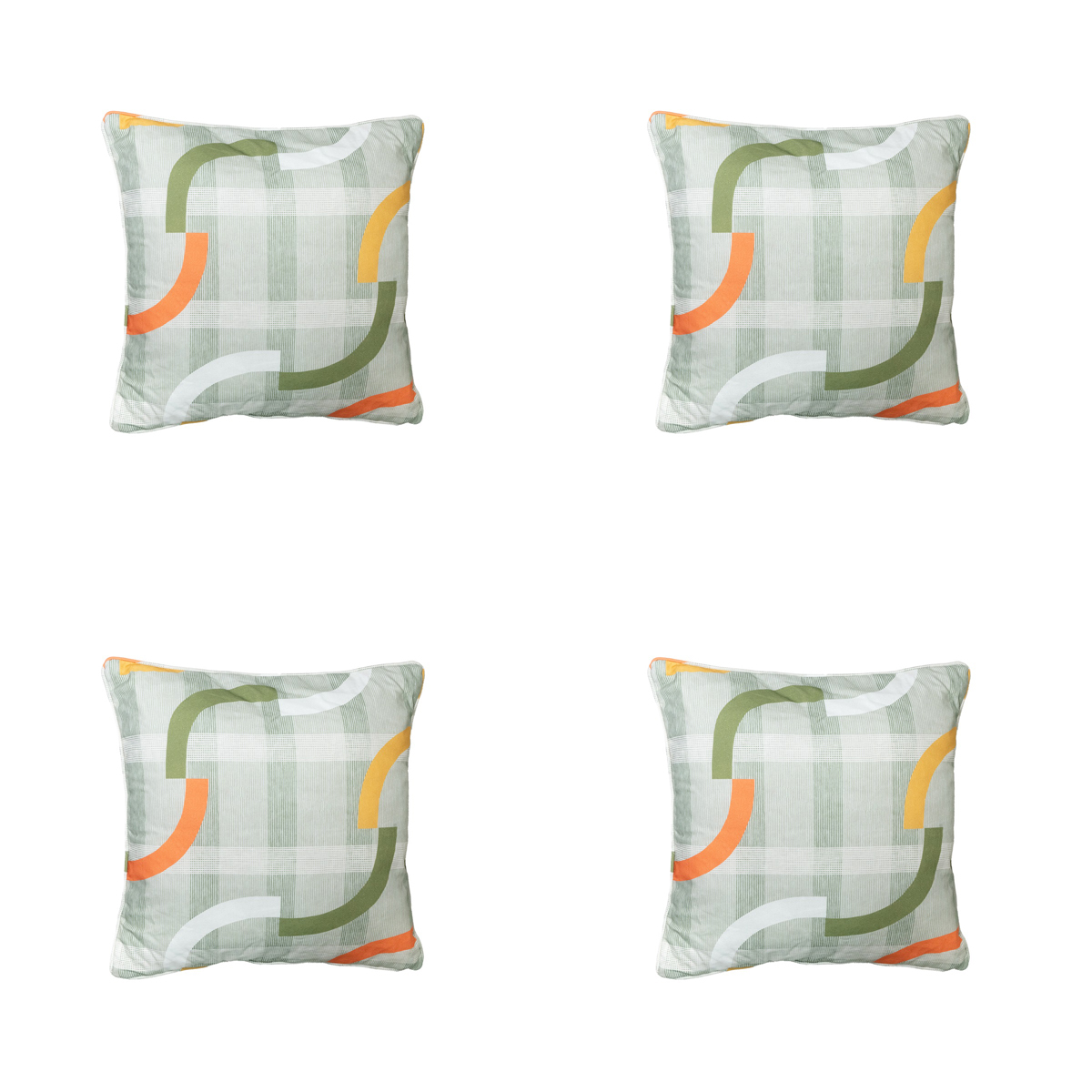 Madison -  Sierkussen Tess orange - Ca. 50x50 cm - Set van 4