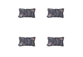 Madison -  Sierkussen Donna grey canvas eco+ - Ca. 30x50 cm - Set van 4