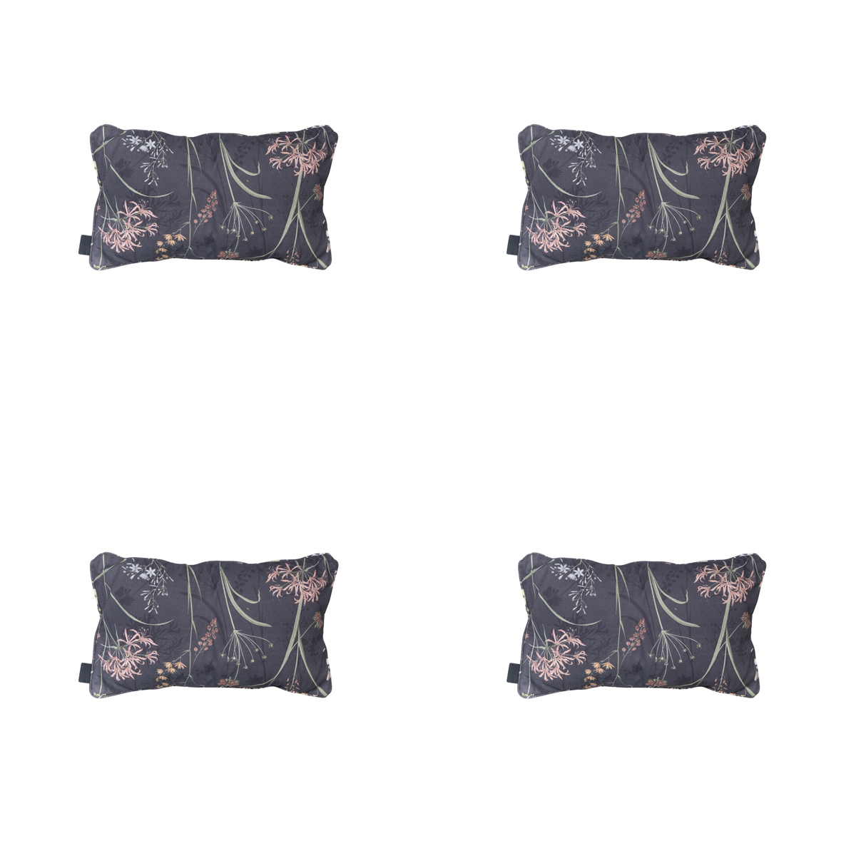 Madison -  Sierkussen Donna grey canvas eco+ - Ca. 30x50 cm - Set van 4