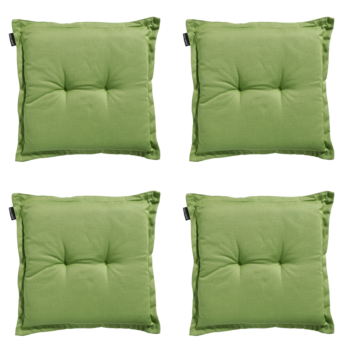 Madison -  Zitkussen Rib lime - Ca. 50x50 cm - Set van 4