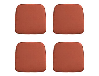 Madison -  Zitkussen Wicker Panama terra - Ca. 48x48 cm - Set van 4