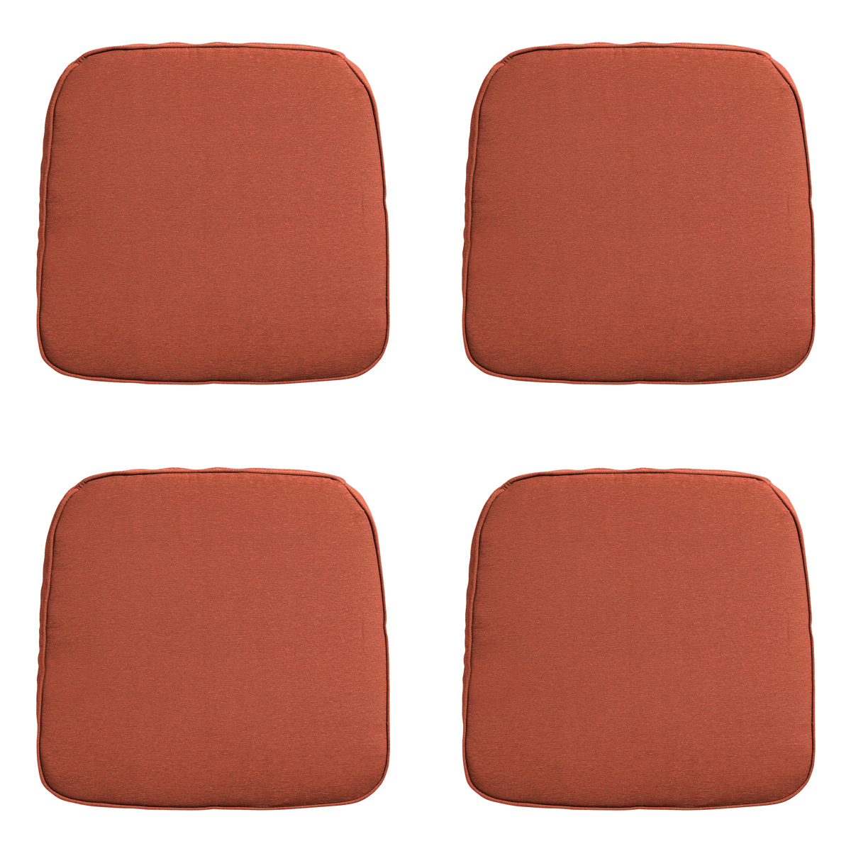 Madison -  Zitkussen Wicker Panama terra - Ca. 48x48 cm - Set van 4