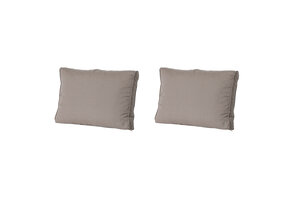 Madison -  Lounge Rugkussen Rib liver - Ca. 43x73 cm - Set van 2