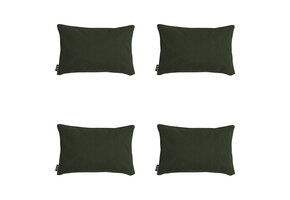 Madison -  Sierkussen Green canvas eco+ - Ca. 30x50 cm - Set van 4