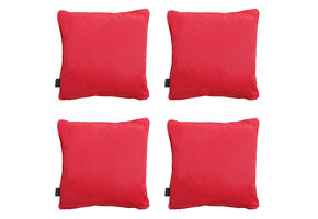 Madison -  Sierkussen Panama red - Ca. 60x60 cm - Set van 4