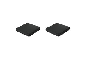 Madison -  Lounge Profi-Line Zitkussen Rib black - Ca. 73x73 cm - Set van 2