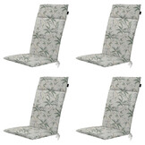 Madison -  Tuinstoelkussen Hoge Rug Palma natural - Ca. 120x50 cm - Set van 4