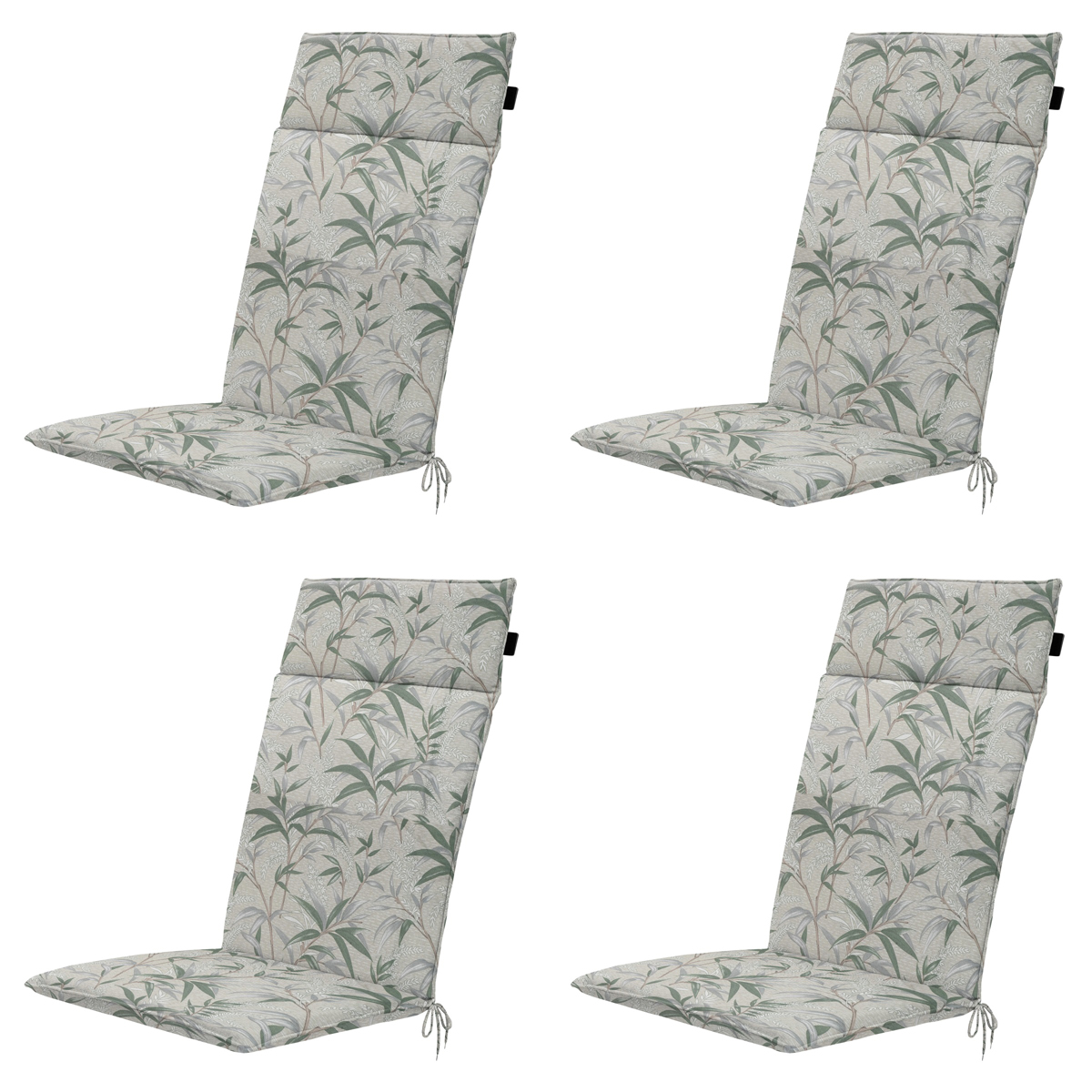 Madison -  Tuinstoelkussen Hoge Rug Palma natural - Ca. 120x50 cm - Set van 4