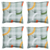 Madison -  Zitkussen Tess orange - Ca. 50x50 cm - Set van 4