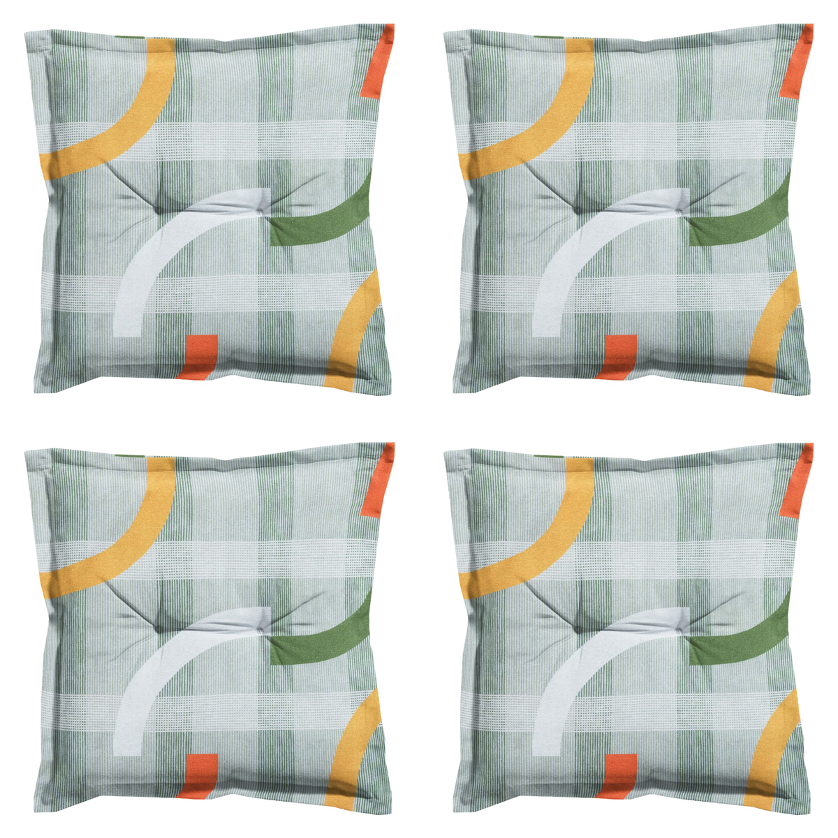Madison - Zitkussen Tess orange - Ca. 50x50 cm - Set van 4