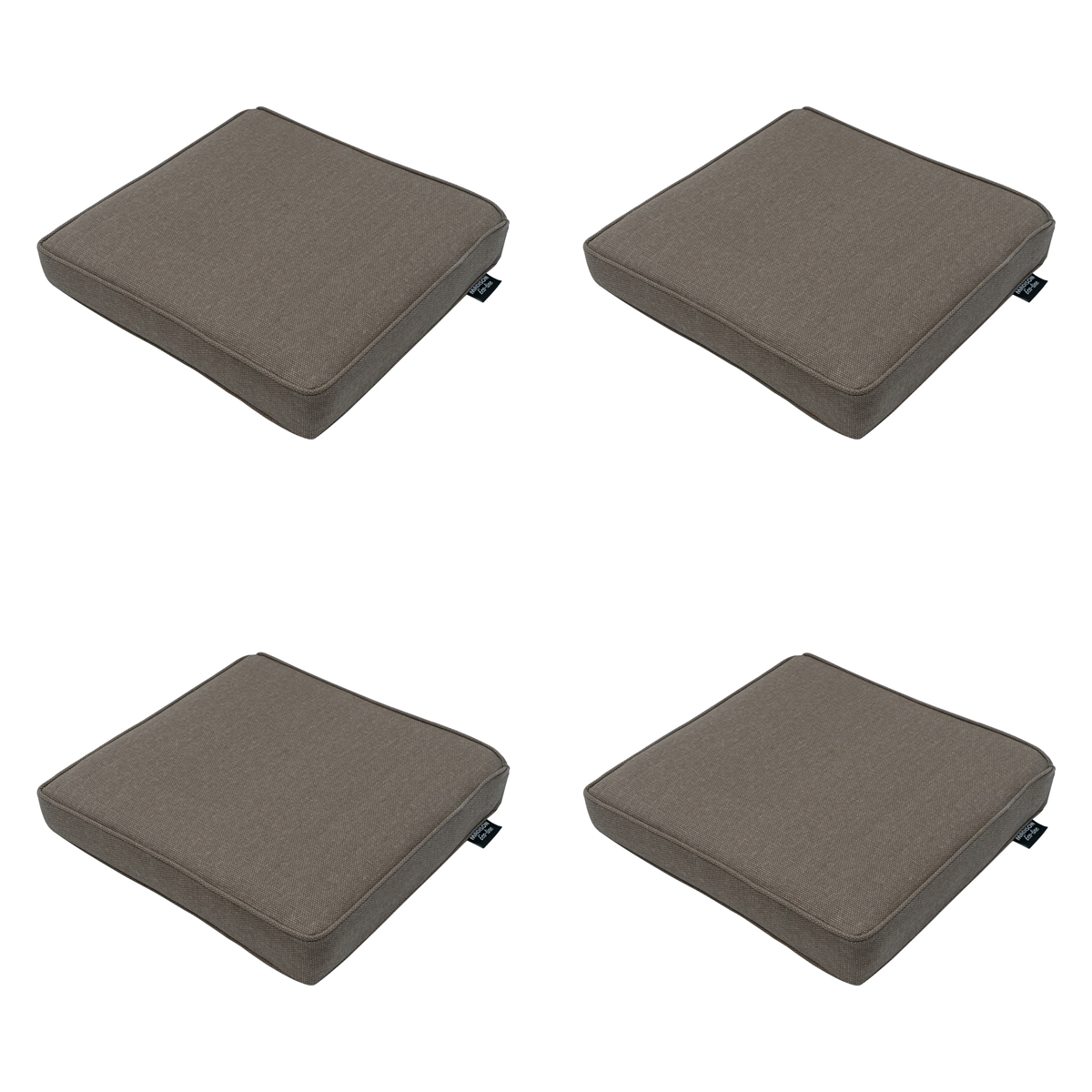 Madison -  Zitkussen Taupe canvas eco+ - Ca. 40x40 cm - Set van 4