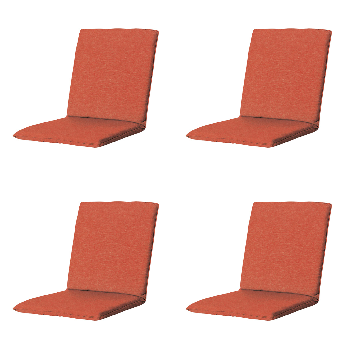 Madison -  Stapelstoelkussen Panama terra - Ca. 97x49 cm - Set van 4