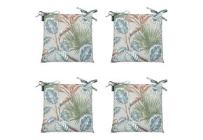 Madison -  Zitkussen Toscane Cala natural - Ca. 46x46 cm - Set van 4