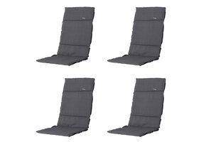 Madison -  Tuinkussen Fiber Deluxe Panama grey - Ca. 125x50 cm - Set van 4