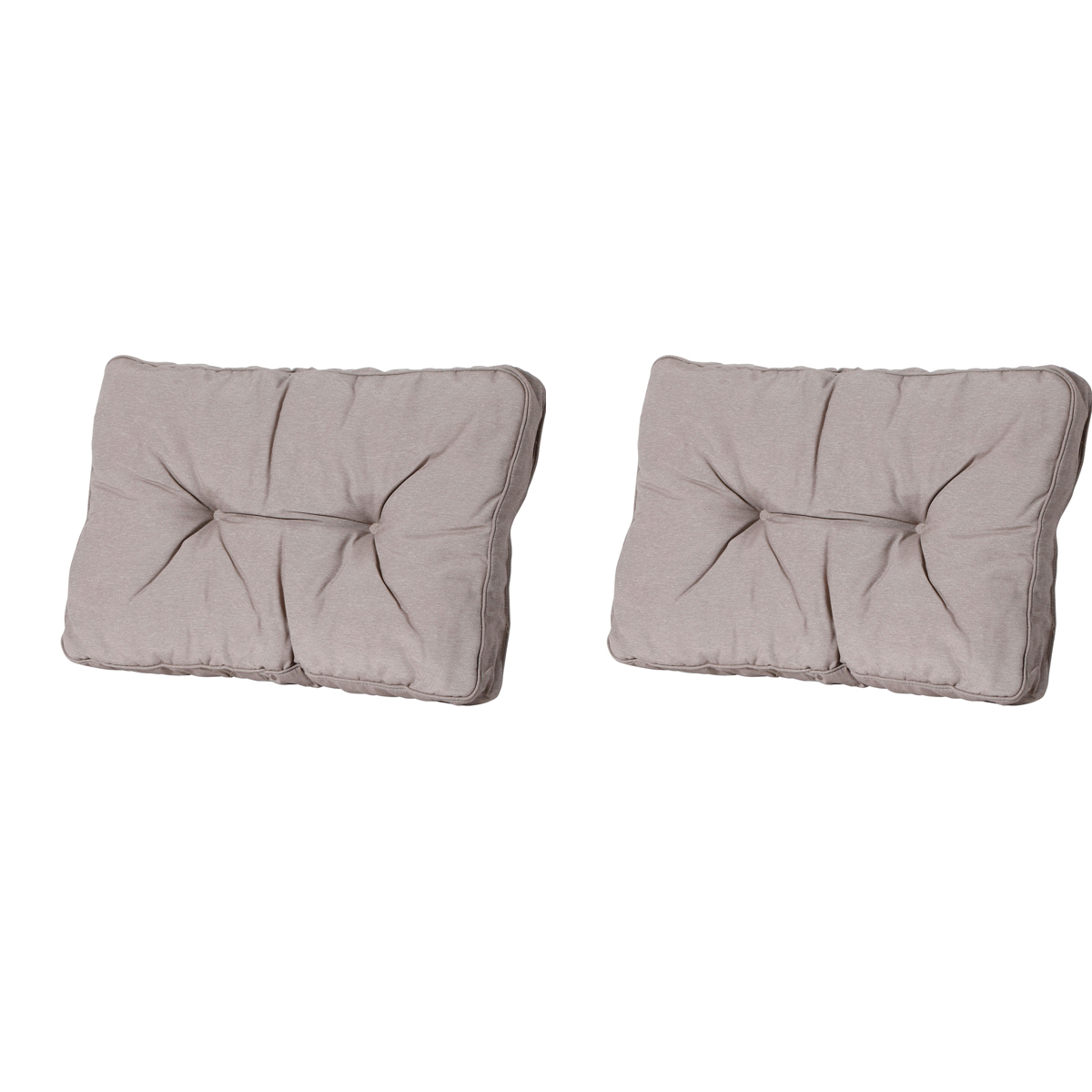 Madison -  Florance Zitkussen Panama taupe - Ca. 43x60 cm - Set van 2